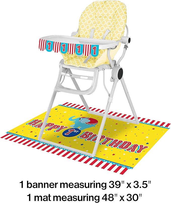 Circus Animals High Chair Kit, 1 ct