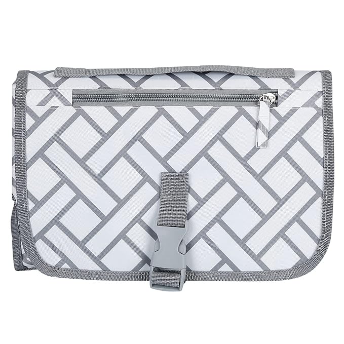 Portable&Foldable Diaper Changing Pad, Moclever Detachable Travel Changing Mat with Waterproof & Easily Cleanable Folding Nappy Changing Travel Mat,Newborns Essentials, Baby Shower Gifts-Grey