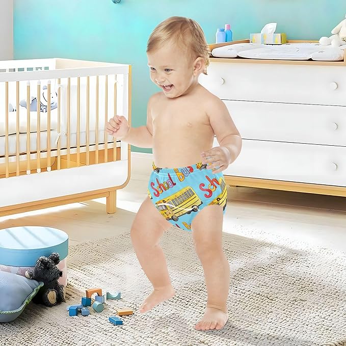 Toddler Potty Training Underwear Cotton Absorbent Soft Baby Girl Boy Potty Training Pant 2T-5T