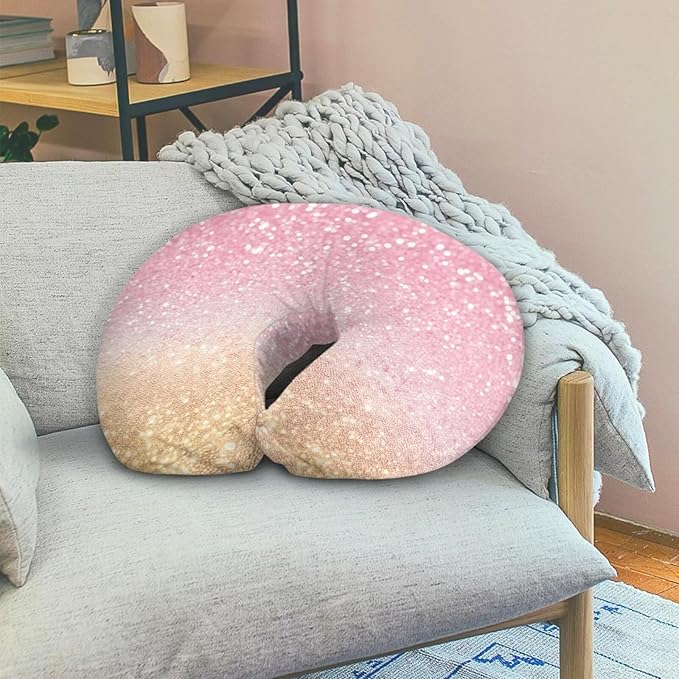 Nursing Pillow Covers, Soft & Cute Covers for Breastfeeding Pillows, Slipcovers for Newborn Baby Boys & Girls, Pink Gradient