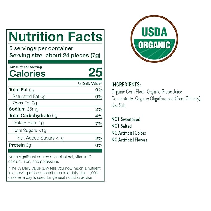 Little Bellies Organic Sweet & Salty Softcorn Toddler Snack (5 x 1.25 oz Individual Packs)