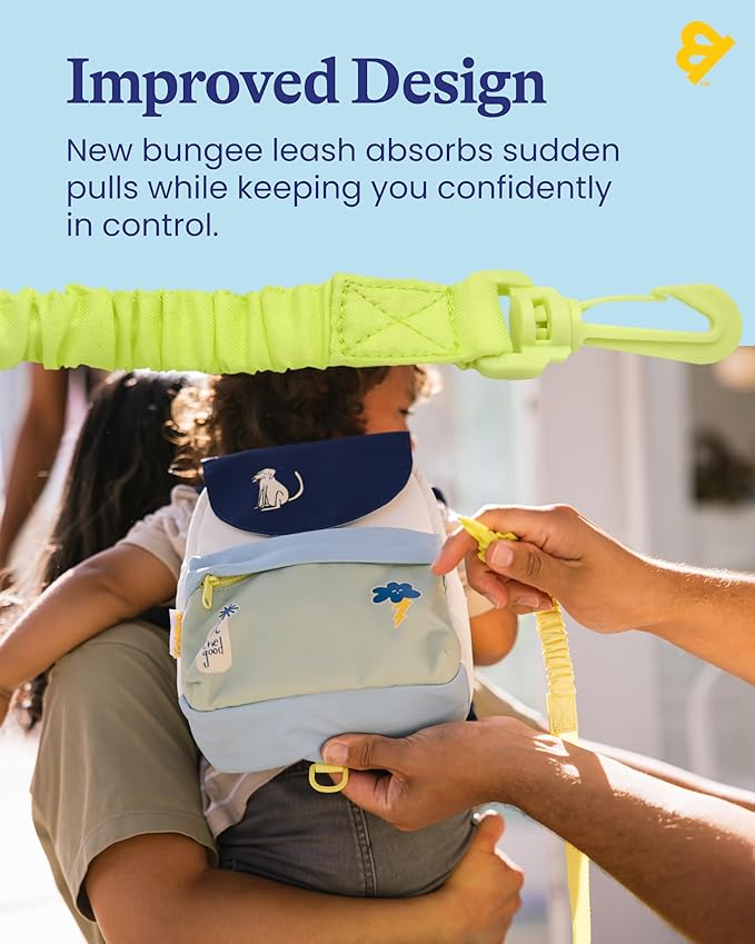 Goldbug Adventure Backpack + Safety Harness for Toddlers - Blue