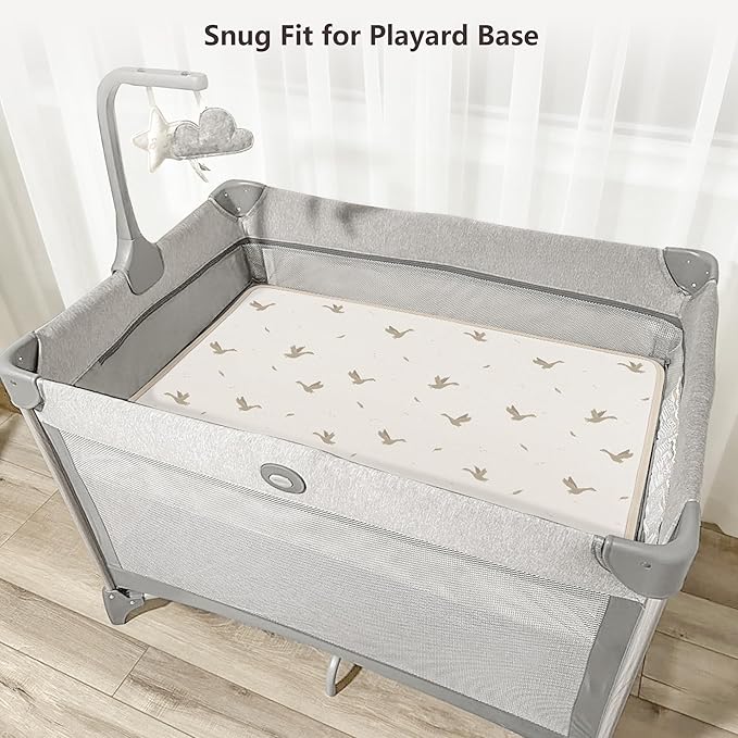 Portable Changing Pad for Baby, Absorbent and Soft Diaper Changing Pad Portable 2 Pack Changing Mat Travel 35 * 29.5 inch, Newborn Shower Gifts - Apricot&Goose