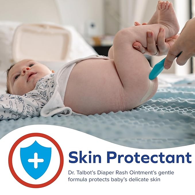 Dr. Talbot's Maximum Strength Diaper Rash Ointment - 1 oz - Zinc Oxide Skin Protectant with Peruvian Balsam - Treats and Prevents Rash