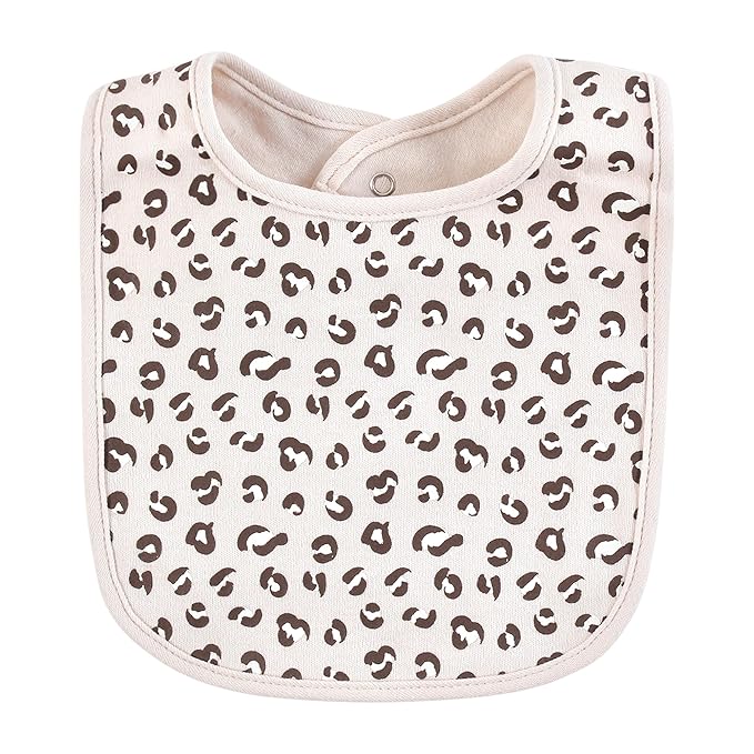 Hudson Baby Infant Girl Cotton Bibs, Mini Diva, One Size