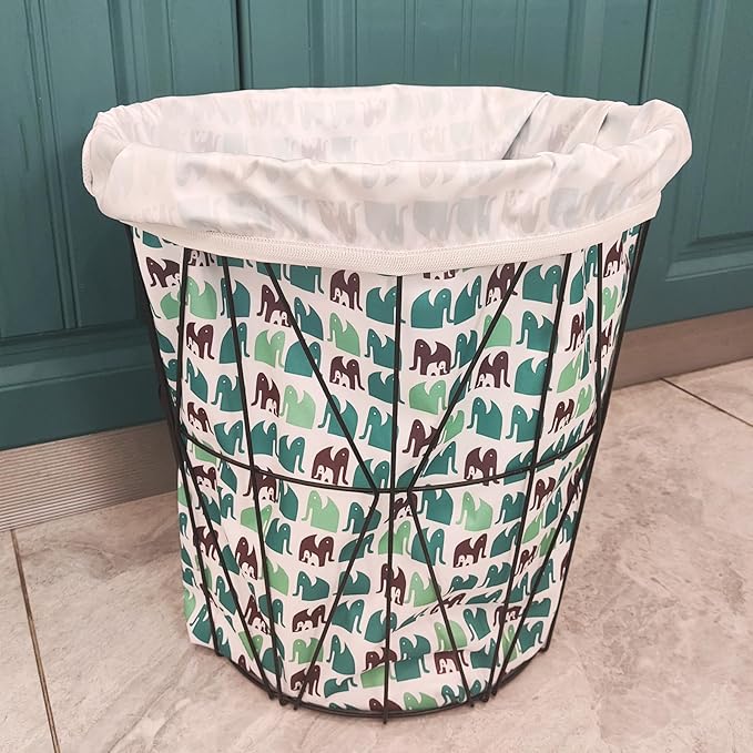 Mama Koala Pail Liner for Cloth Diapers, Reusable and Washable Waterproof Pail Liner with Strap for Diaper Pails, 2 Pack(B003M)