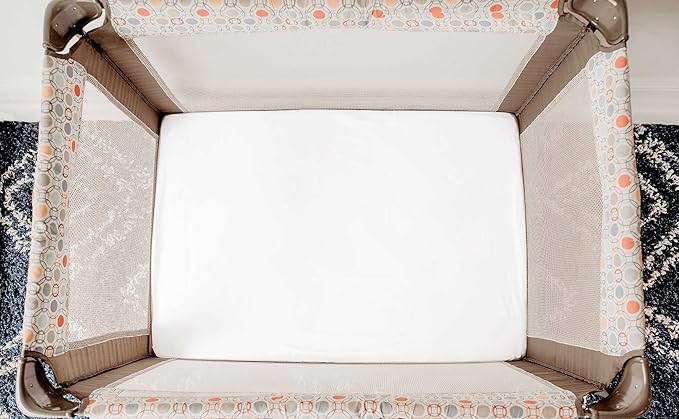 SheetWorld Baby Fitted Bassinet Sheet 15 x 33 inches, 100% Cotton Jersey Hypoallergenic Sheet, Unisex Boy Girl, Solid White, Made in USA