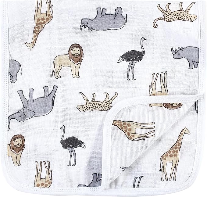 Hudson Baby Unisex Baby Muslin Burp Cloth 7pk