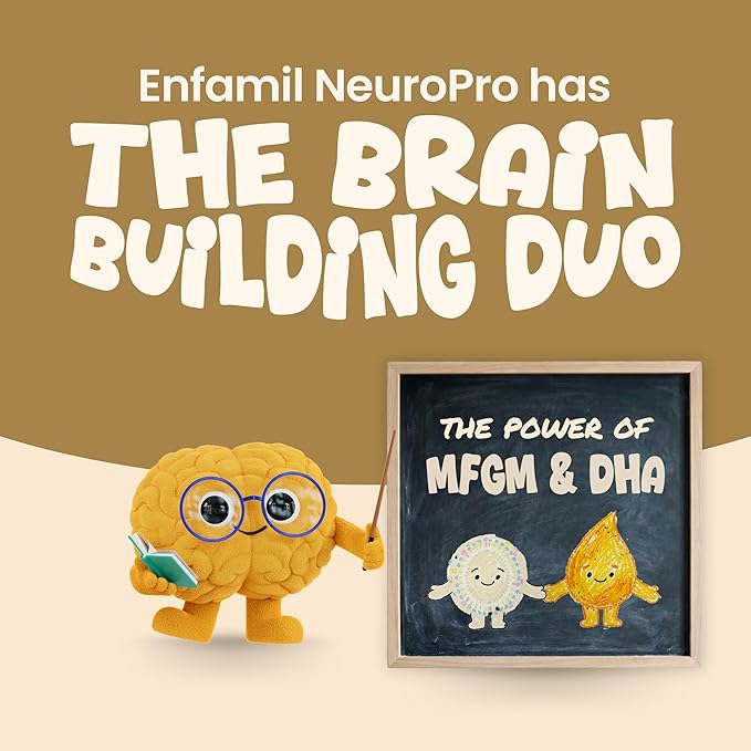 Enfamil NeuroPro Baby Formula, Brain Building Duo DHA & MFGM, Exclusive Immune Supporting HuMO6 Blend, Powder Infant Formula, Baby Milk, 36.4 Oz, 4-Pack