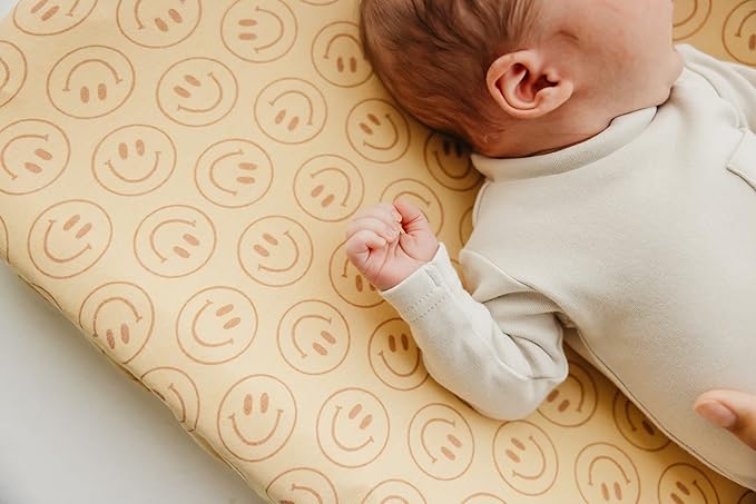 Copper Pearl Premium Knit Changing Pad Cover Soft, Stylish, and Universal Fit for All Standard Diaper Changing Pads, Trendy Design Changing Pad Covers, Vance