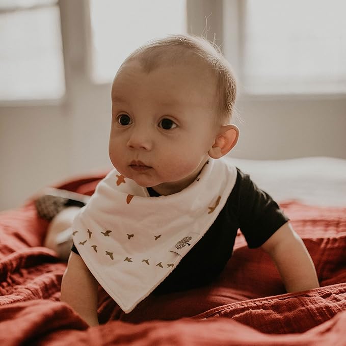 Parker Baby Bandana Drool Bibs for Boys, Girls & Unisex - Soft & Stylish Teething Bibs for Babies