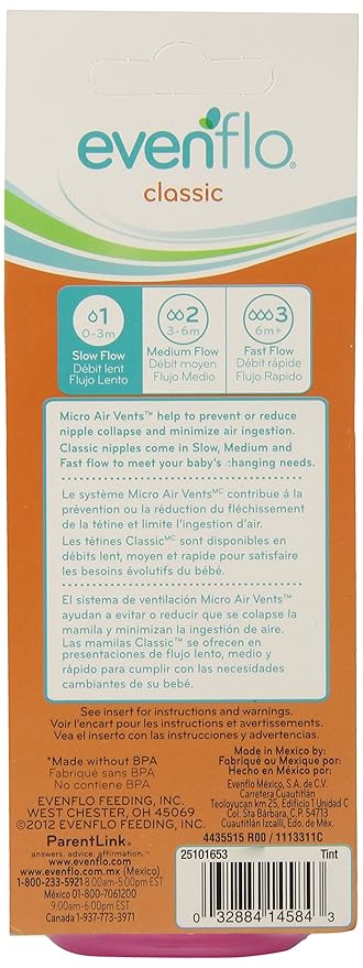 Evenflo Evenflo Classic Tinted PP, 4 Ounce (colors may vary)