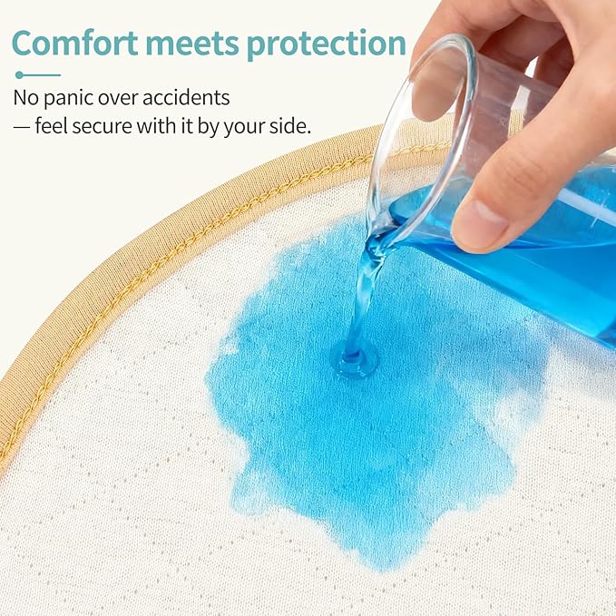 Waterproof Baby Changing Pad - Reusable Washable Changing Table Pad, Silicone & Peanut Changer Design, Includes Waterproof Changing Pad Cover & Liners (White, 13x29 Inch (Pack of 3))