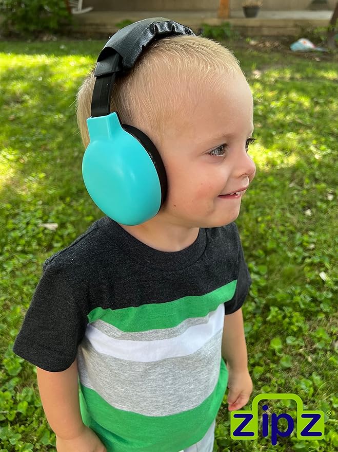 ZIPZ Baby & Toddler Earmuffs - ANSI-Certified Noise Protection, Audiologist-Recommended, Interchangeable Shells (0-4 Yrs)