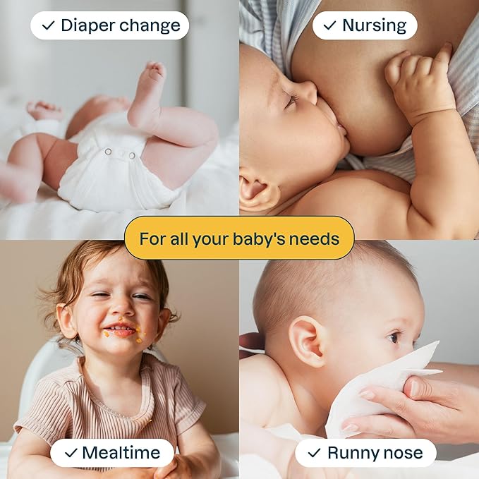 ATTITUDE Baby Wipes Unscented, For Sensitive Skin with Oat, Natural Origin, Dermatollogically Tested, For Babies, Toddlers & Kids, Chamomile Extract, EWG Verified, 72 Count
