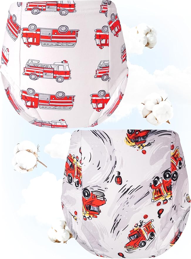Boys Potty Training Underwear Pee Pants Cotton Absorbent Leak Resistant 4-Pack For Toddler 2t 3t 4t 5t 6 7 8 10