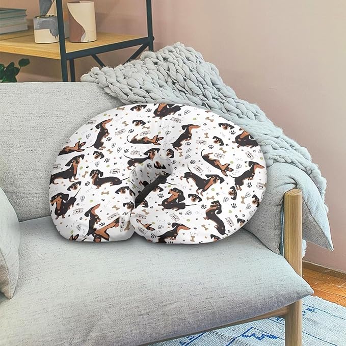 Dogs Nursing Pillow Cover with Hidden Zipper Dogs Skin Friendly for Moms/Baby Nursing Pillow Cover Stretchy Removable Cover for Breastfeeding Pillow