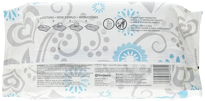 Cuties Premium Baby Wipes, Unscented Sensitive, Case/864 (12/72s)