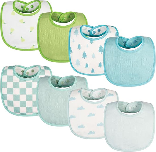 Tiny Twinkle Baby Feeding Bibs - Waterproof and Absorbent Infant Drool and Feeding Baby Bibs
