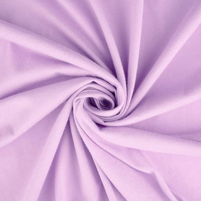SheetWorld Baby Fitted Changing Pad Cover Sheet 16 x 33 inches, 100% Cotton Jersey Hypoallergenic Sheet, Unisex Boy Girl, Solid Lavender, Made in USA