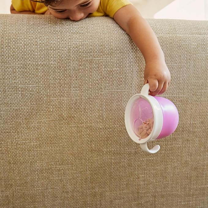 Munchkin Snack Catcher Toddler Snack Cups, No Spil, 2 Pack Containers, Pink/Purple