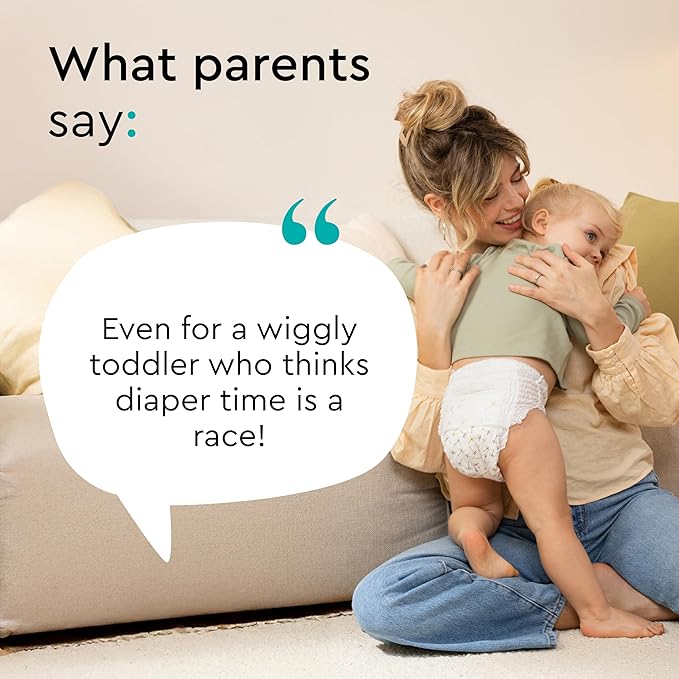 LILLYDOO Diaper Pants Toddlers - Size 3 (13+ lbs), Half-Monthly Supply (87 Count), Skin-Friendly, Ultrasoft, Chlorine-Free, Snug Fit & Absorbent Pull On Diapers