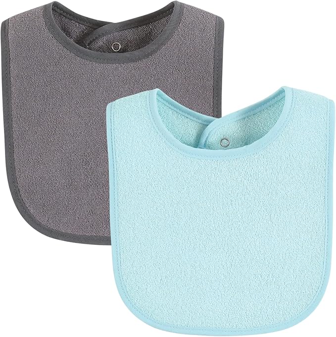 Hudson Baby Unisex Baby Drooler Bib With Waterproof Lining