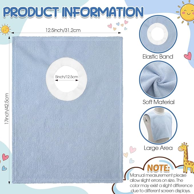 Foaincore 6 Pcs Pullover Baby Bibs Cotton Terry Toddler Absorbent Infant for Feeding and Drooling Towel Bib (Morandi Colors)