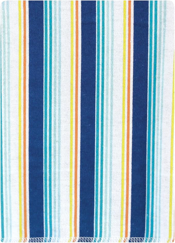 Hudson Baby Unisex Baby Cotton Flannel Burp Cloths Bundle, Surfer Dude, One Size