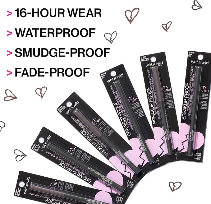 Pampers Baby Wipes 72 Count Flip-Top Pack + wet n wild Waterproof Eyeliner 16-Hour Wear Blackest Black