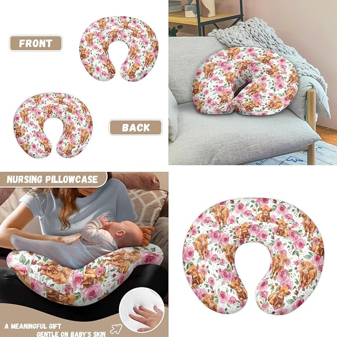 Carseat Canopy High Stretchy Breathable Breastfeeding Covers Multi-use Breastfeeding Pillow Cover Newborn Registry & Shower Gift for Baby