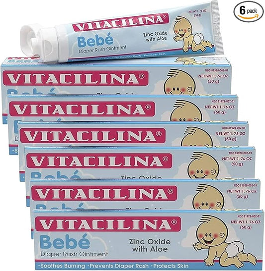 Vitacilina Bebe Diaper Rash Ointment 1.76 oz., 6 Pack