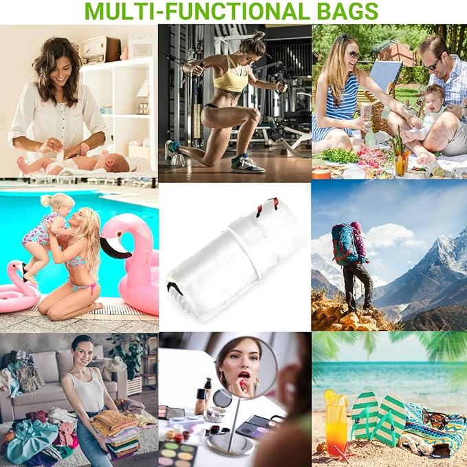 visesunny Baseball 2Pcs Wet Bag with Zippered Pockets Washable Reusable Roomy for Travel,Beach,Pool,Daycare,Stroller,Diapers,Dirty Gym Clothes, Wet Swimsuits, Toiletries