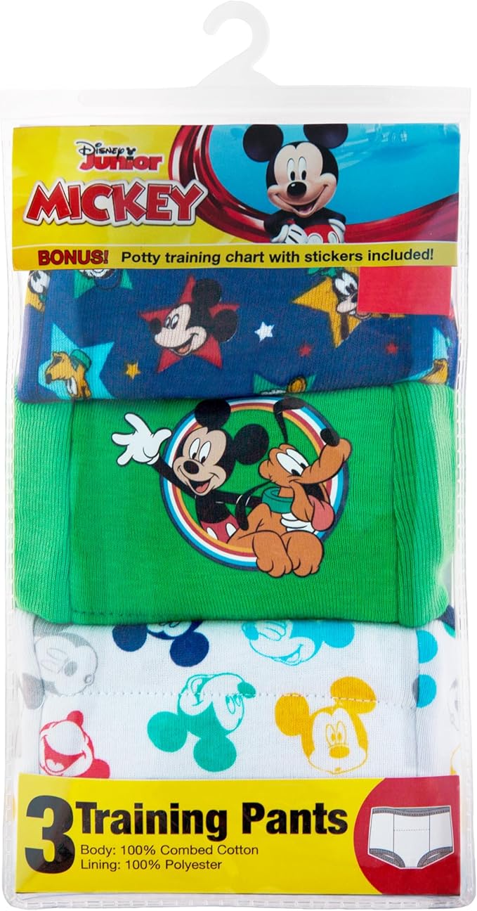 Disney boys Mickey Mouse Potty Training Pants and Starter Kit With Stickers & Tracking Chart