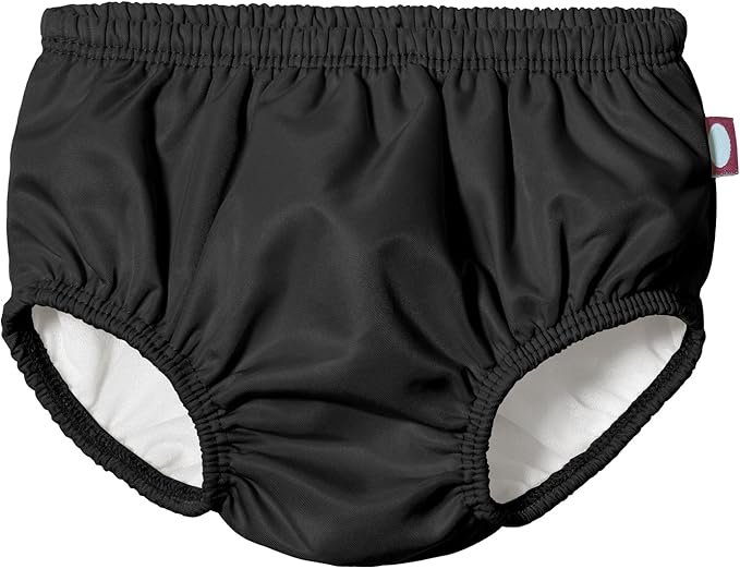 Made in USA Baby Girls and Boys Swim Diaper Cover Reusable Leakproof for Swimming Pool Lessons Beach, Black, 3T