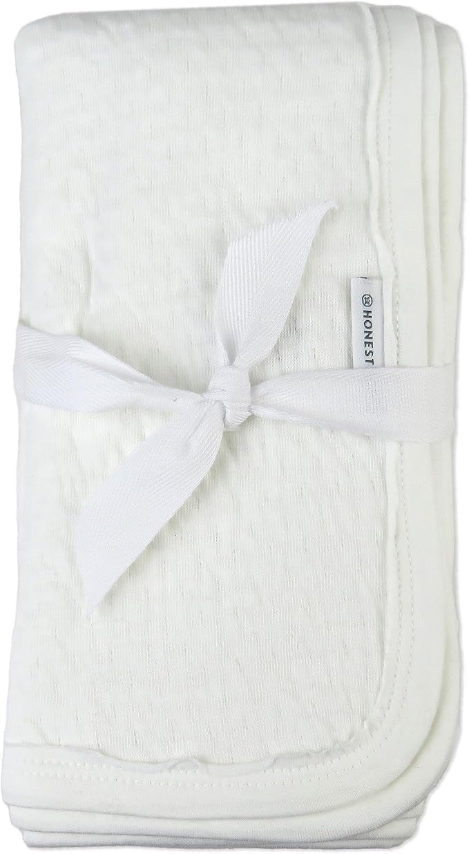 HonestBaby 3-Pack Matelasse Burp Cloth