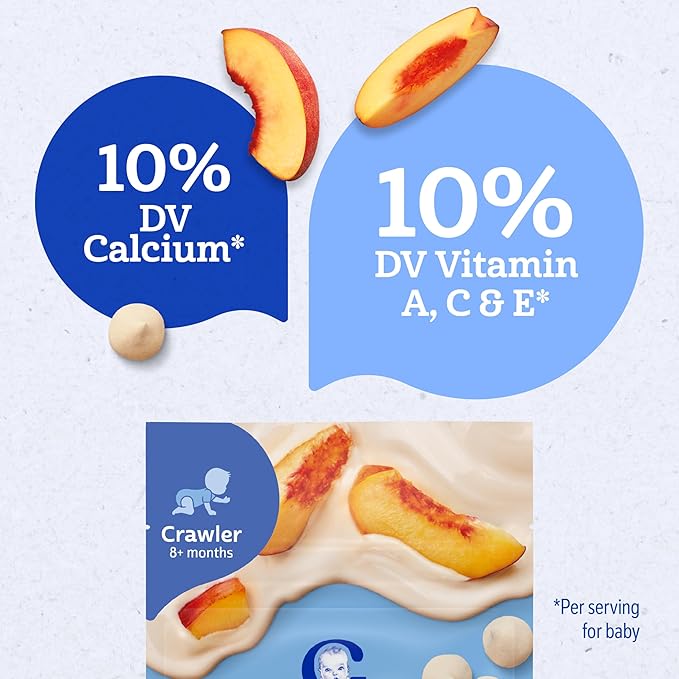 Gerber Baby Snacks Yogurt Melts, Peach, 1 Ounce (Pack of 7)