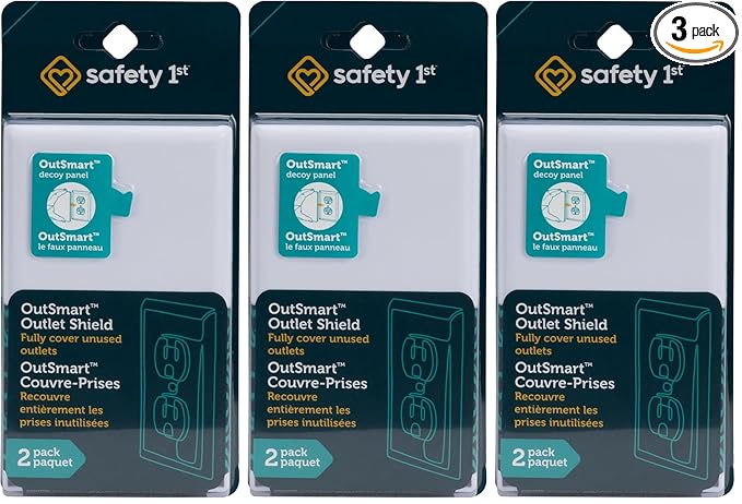 Safety 1st OutSmart Outlet Shield,(Pack of 6)