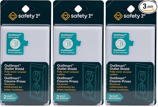 Safety 1st OutSmart Outlet Shield,(Pack of 6)