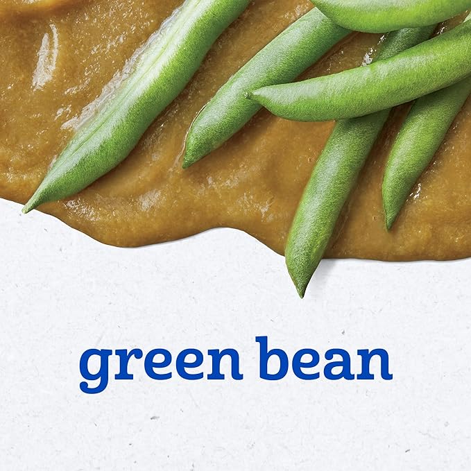 Gerber Stage 2 Baby Food, Green Beans Puree Tubs, No Added Salt, No Artificial Colors or Flavors, Baby Puree, 16-Pack