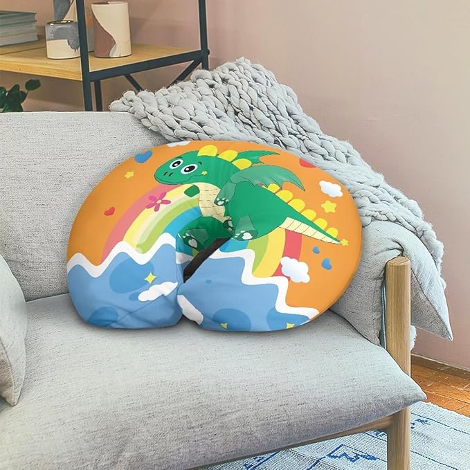 Dinosaur Nursing Pillow Cover Slipcover Dinosaur Comfortable Maternity Breastfeeding Newborn Infant Feeding Cushion Cover Machine Wash & Quick Dry