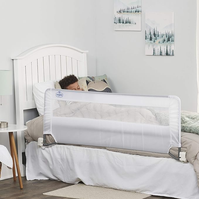 Regalo Swing Down 54-Inch Extra Long Bed Rail Guard, with Reinforced Anchor Safety System & Swing Down Double Sided Bed Rail Guard, with Reinforced Anchor Safety System(Pack of 2)