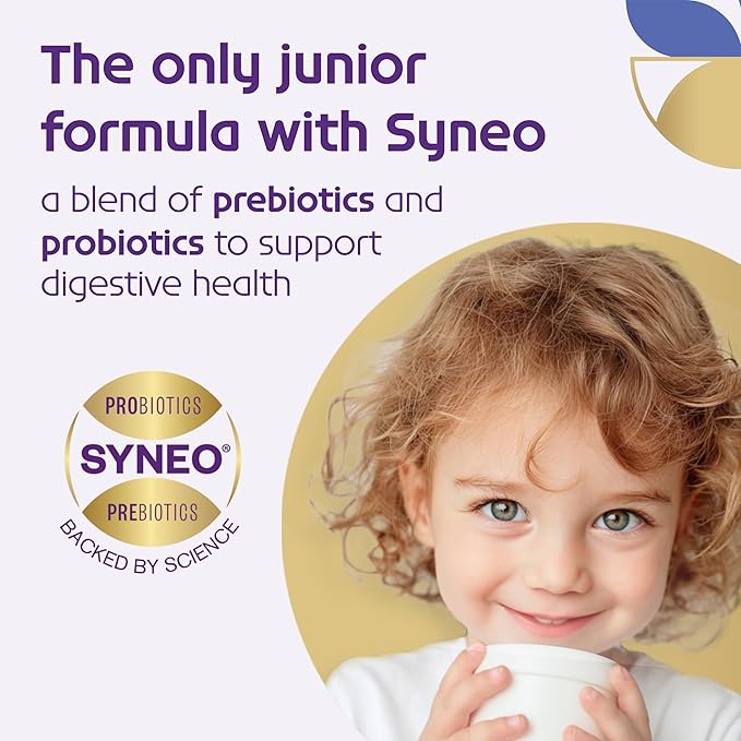 Neocate Syneo Junior - 1+ years - Hypoallergenic Toddler Formula for Food Allergy Relief - Nutritionally Complete Dairy Free Formula - With Prebiotic and Probiotics - Unflavored - 14.1 oz