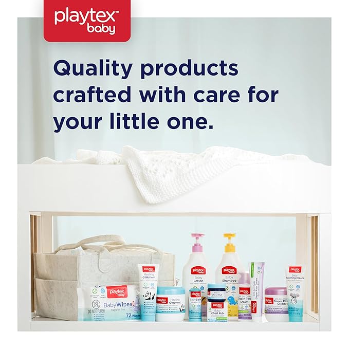 Playtex Baby Healing Ointment, 3 oz. Tube, 3-Pack, Dermatologist Tested, Fragrance Free, Hypoallergenic, Free of Dye, Parabens and Phthalates