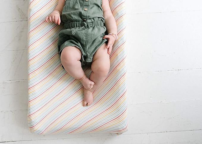 Premium Knit Diaper Changing Pad Cover Rainee by Copper Pearl