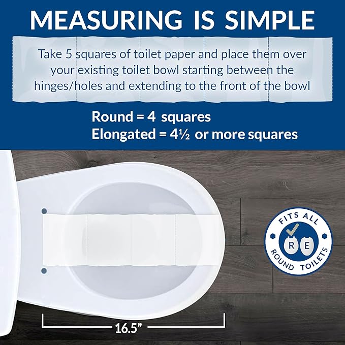 Little2Big Toilet Seat with Built-In Toddler Potty Training Seat, Slow Close, Easy to Install, Made in USA, ROUND, White (Pack of 2)