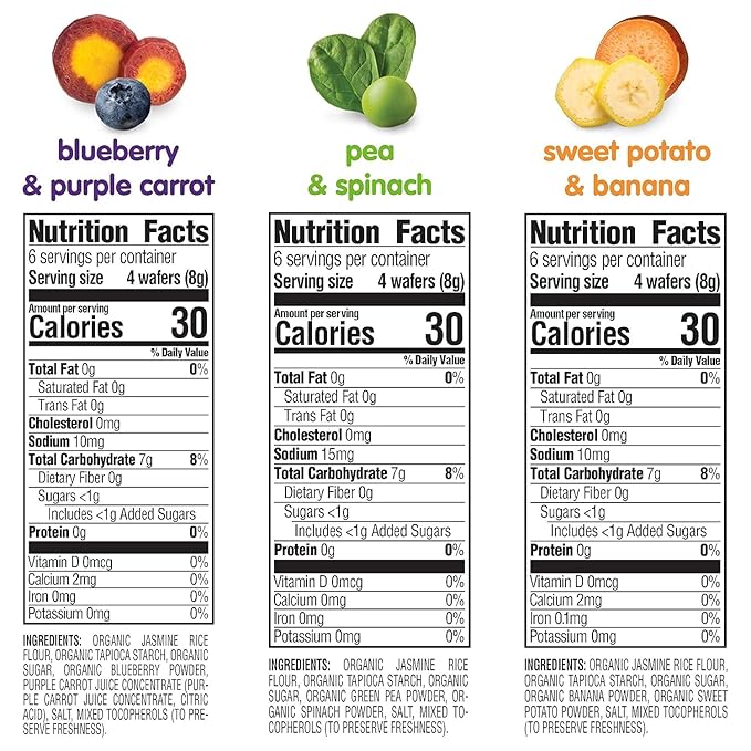 Happy Baby Organics Yogis Freeze-Dried Yogurt & Fruit Snacks, 3 Flavor Variety Pack, 1 Ounce (Pack of 3) & Happy Baby Organics Teether, 3 Flavor Variety Pack, 12 Count (Pack of 3)