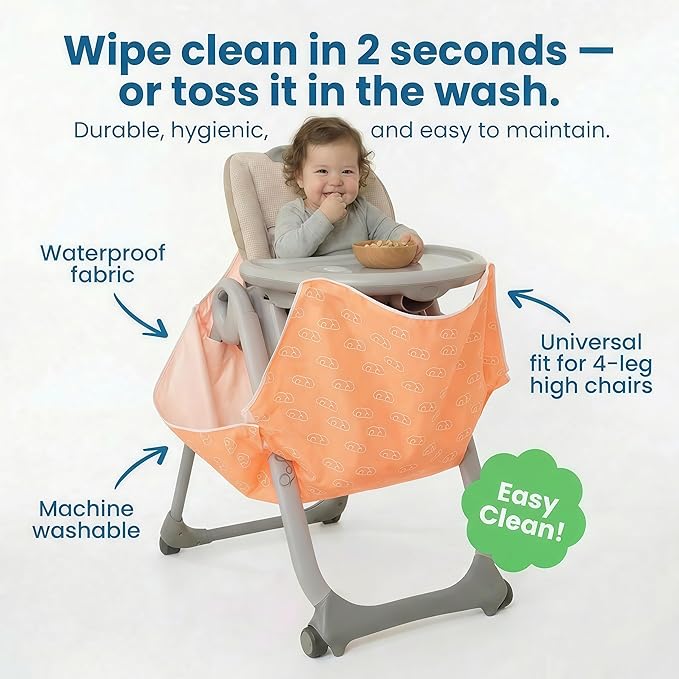 HiCatcher Universal Food Catcher for High Chairs - 4-Leg High Chair Compatible