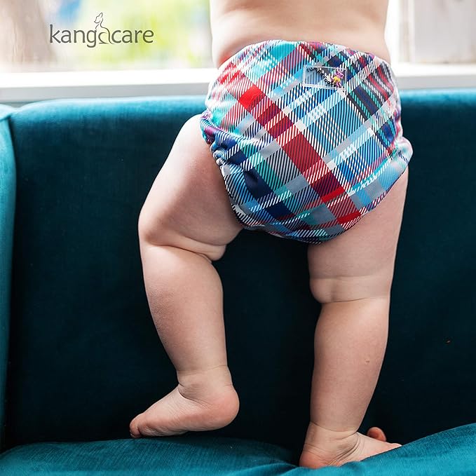 Kanga Care Rumparooz Double Leg Gusset Reusable Cloth Diaper Cover Newborn Snap | Billy 4-15 lbs
