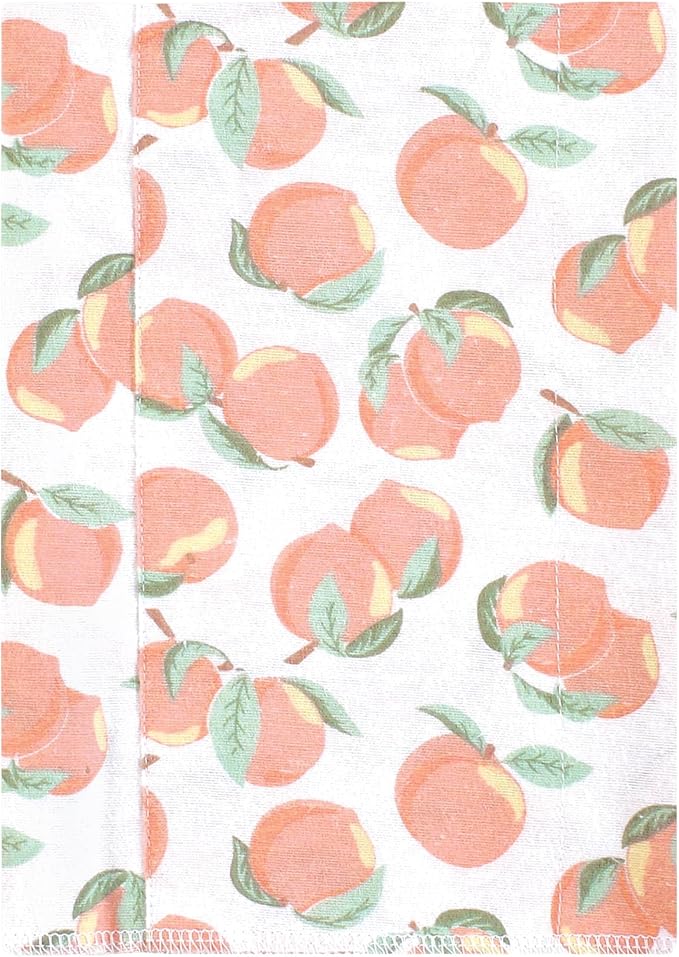 Luvable Friends Hudson Baby Flannel Burp Cloths 7pk, Peach